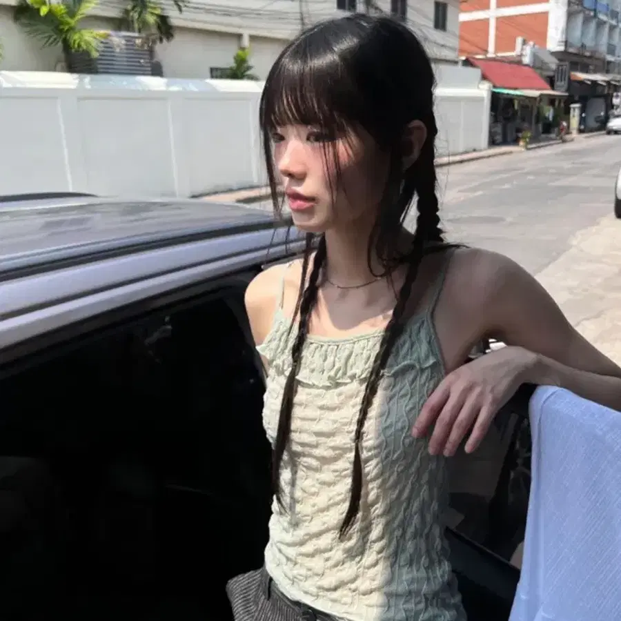 김아홉 mint halter wave