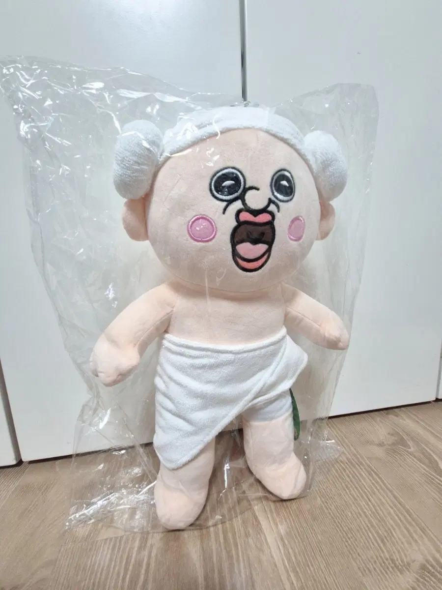 미개봉 정품)목욕가운 빵빵이 인형/새상품(택0)