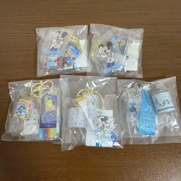 디즈니 씨 25주년 스파클링 쥬빌리 캡슐 토이 4종 5개
