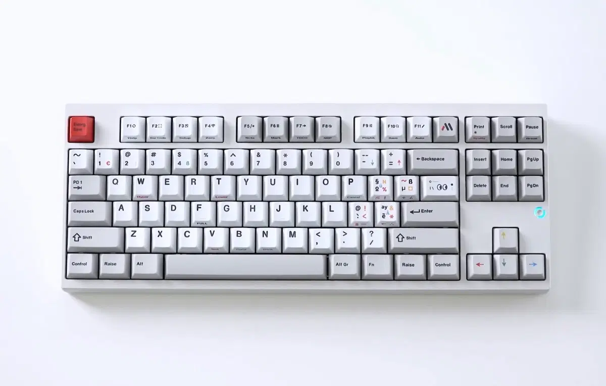 (삽니다) 지온웍스 A.white Vintage Cold white 염료승화 PBT 키캡