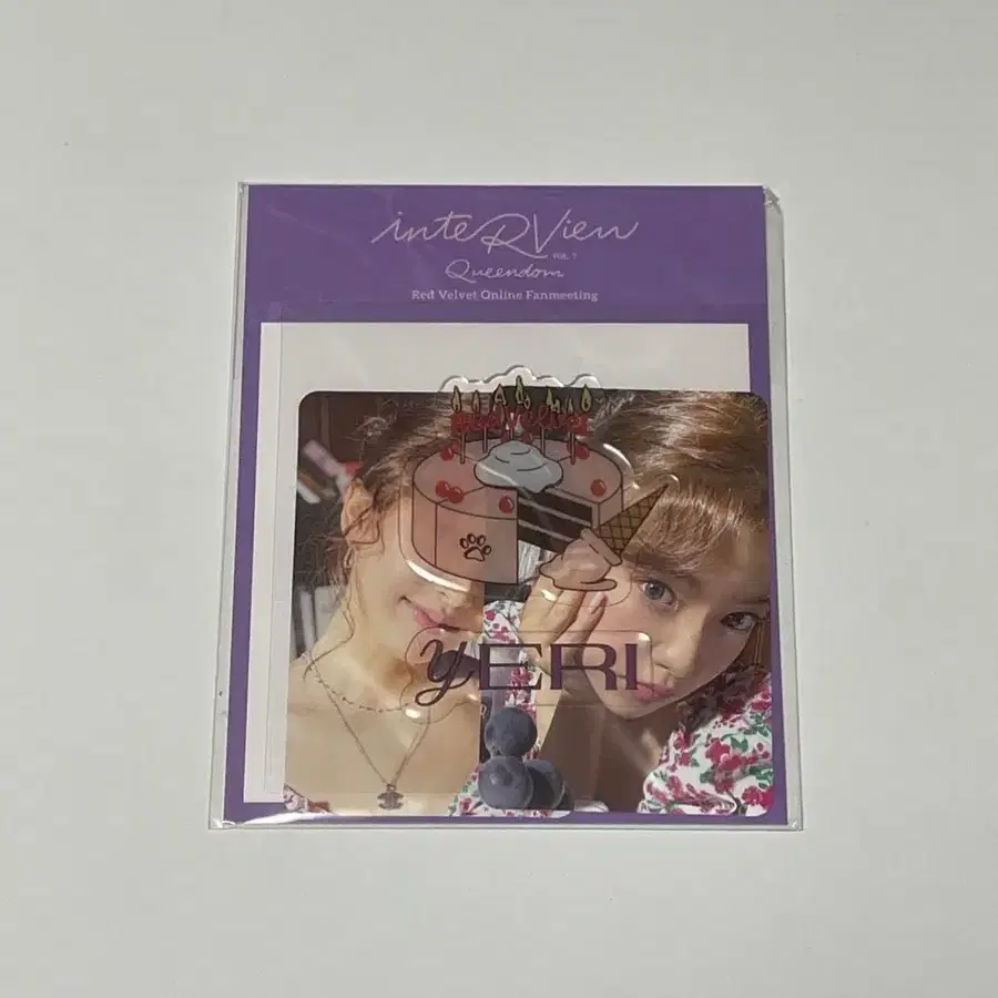 레드벨벳 예리 7주년 온라인 팬미팅 에폭시 스티커 포카 세트 미개봉