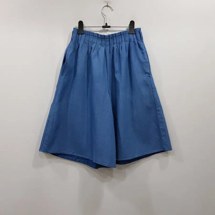 R1004 빈티지 밴딩 하이웨스트 와이드 반바지 여F