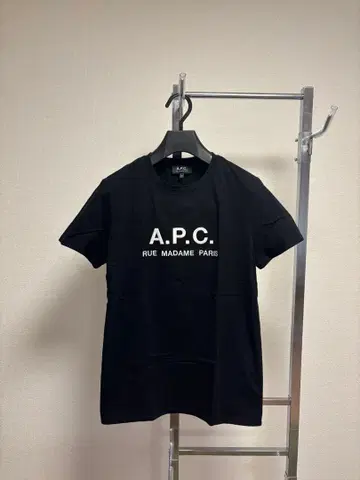 [ A.P.C. ] 블랙 크루넥 T셔츠 XS