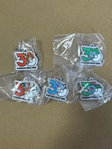 포켓몬 30주년 메탈 참 칸토 5종 세트