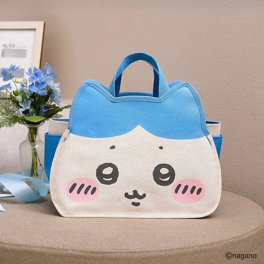 (예약) 치이카와 하치와레 인테리어 토트백 북 마스코트 인형 파우치 가방 수납함