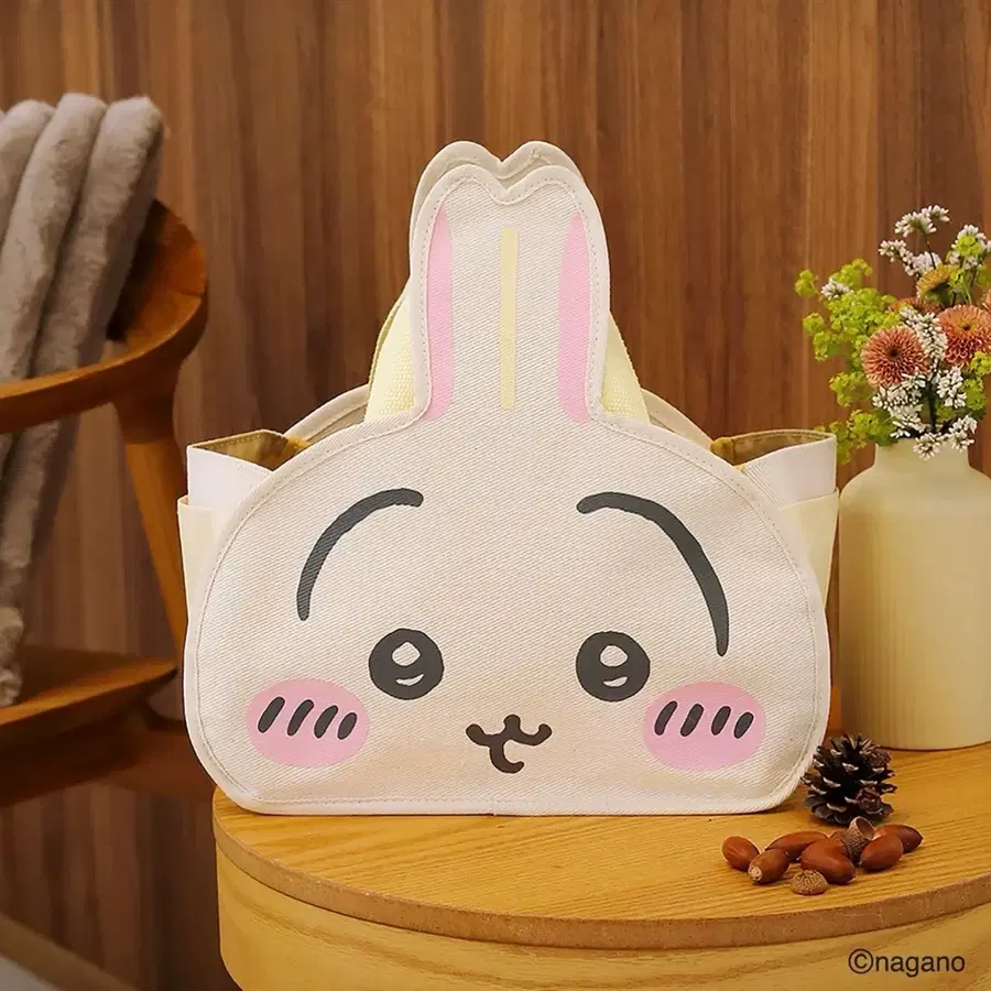 (예약) 치이카와 우사기 인테리어 토트백 북 마스코트 인형 파우치 가방 수납함