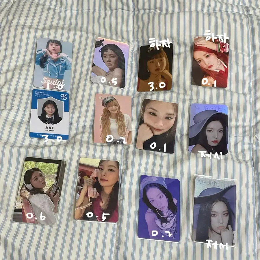 레드벨벳 포토카드 판매합니다 라루즈 쿠키자 사이코 학생증 러룰 안녕
