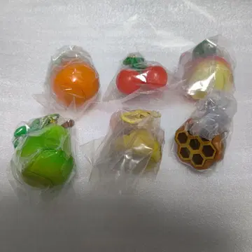 모여봐요 동물의 숲 후르츠 키링 6종 세트