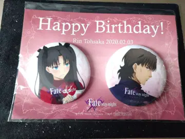 Fate stay night 토오사카 린 코토미네 키레이 캔뱃지 ufotable