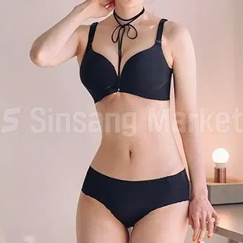 [빠른발송] 누드왕뽕브라속옷세트 노와이어 기본 베이직 누디라인 브라 팬티