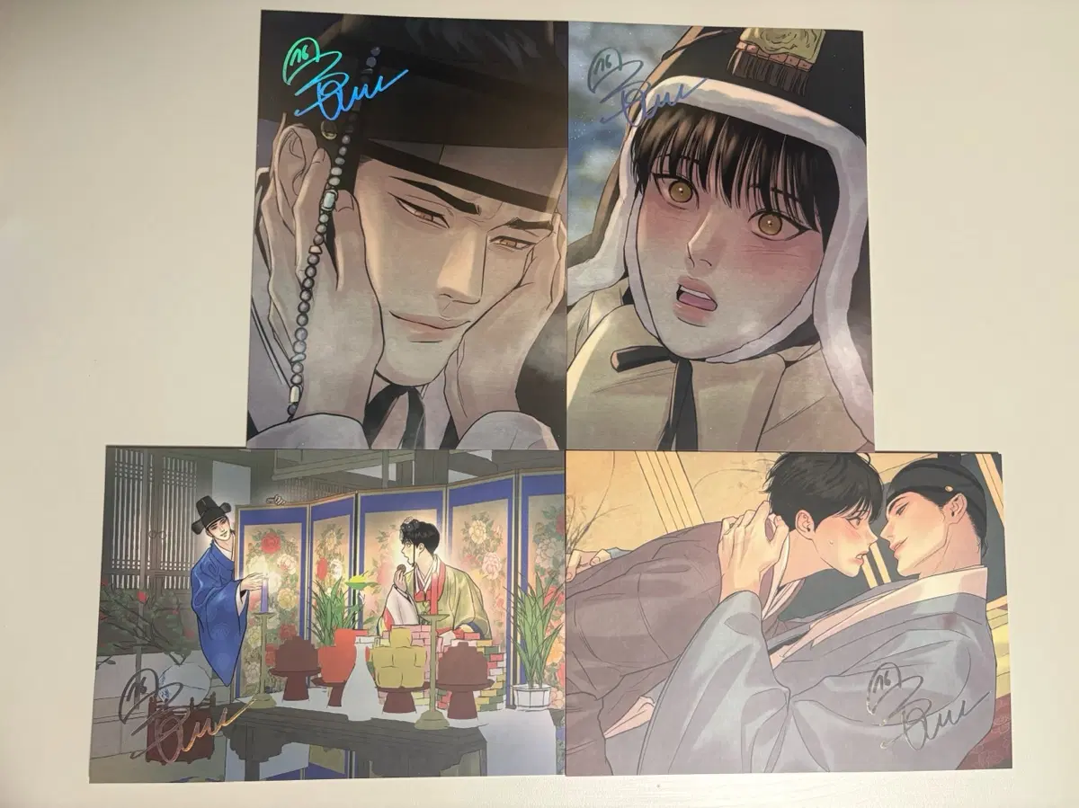 야화첩 모펀 색지