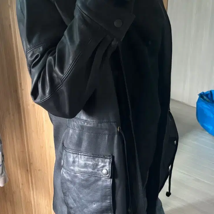 빈티지 랭글런 가죽 자켓