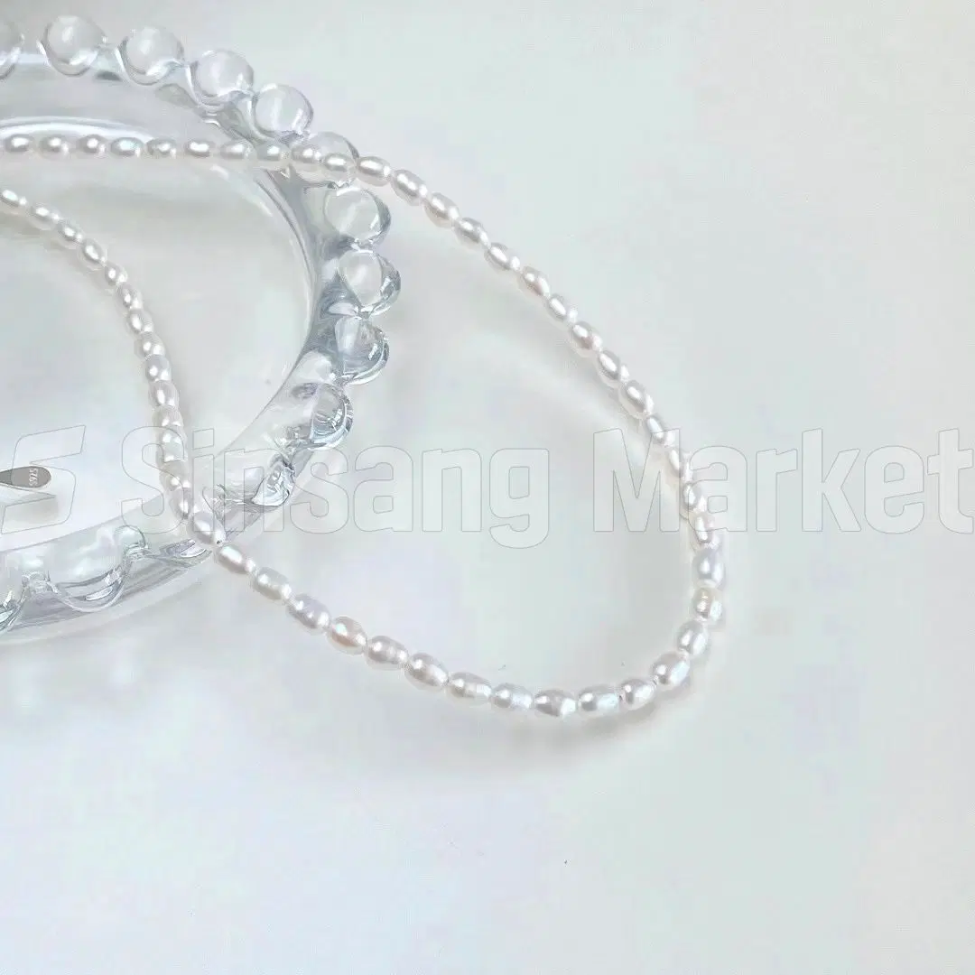 [빠른발송] 천연 담수진주 목걸이 실버925 silver 925