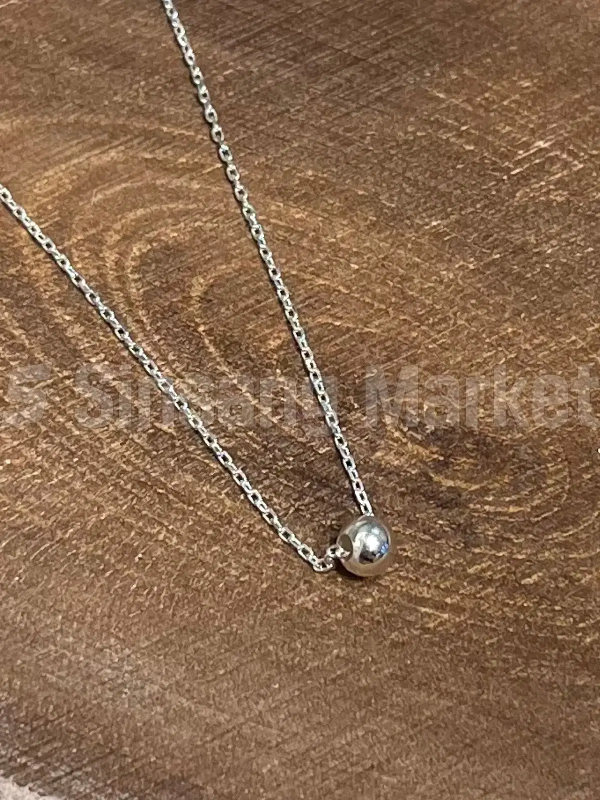 [빠른발송] 4mm 은볼 목걸이 실버925