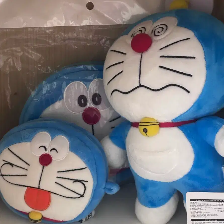 일괄) 도라에몽 지갑 인형 가방
