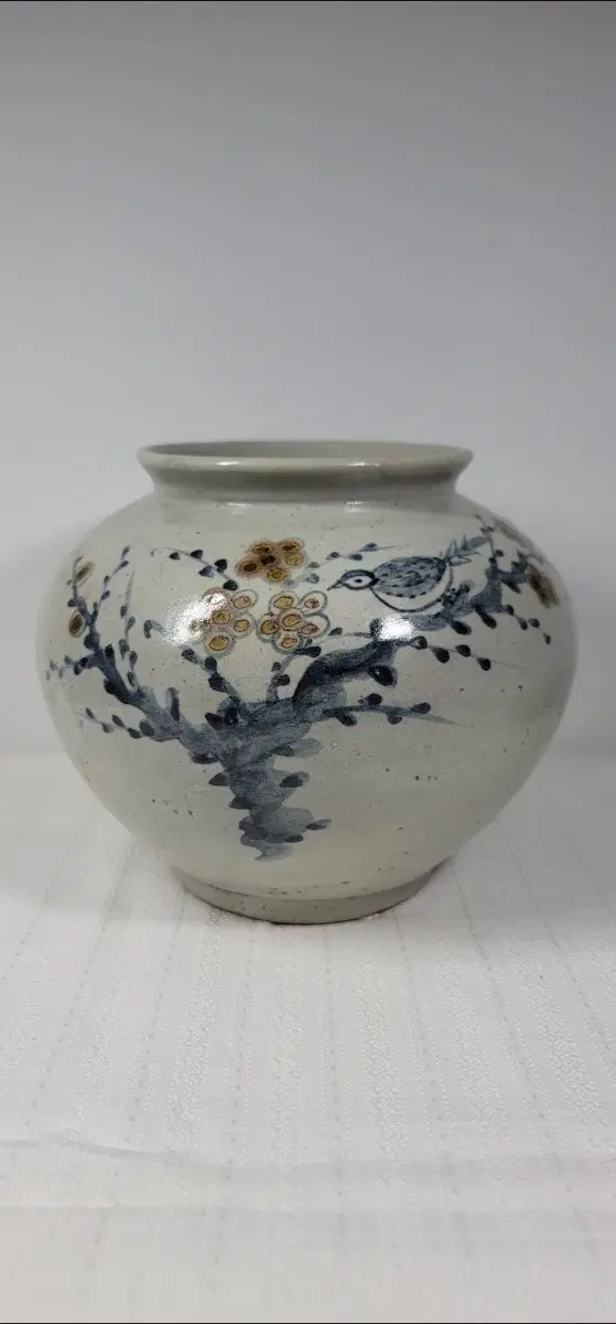 백자청화동화매죽조문호.조선시대(진품보장)