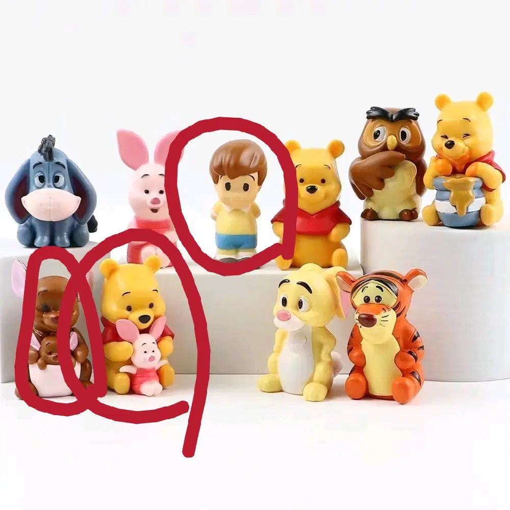 위니 더 푸 손가락인형 캉가와 루, 푸와 피글렛, 로빈