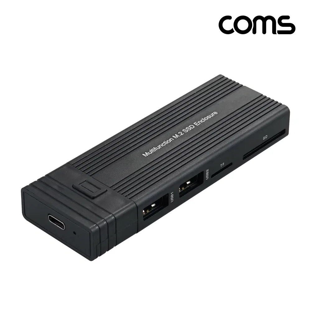 딜러가격(신상품)[JA244] Coms M.2 SSD NVME NGFF(SATA) 외장케이스. 멀티 허브 카드리더기