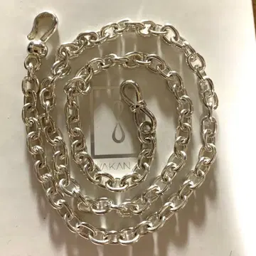 새상품급 WAKAIN SILVER SMITH 메비우스 체인 목걸이