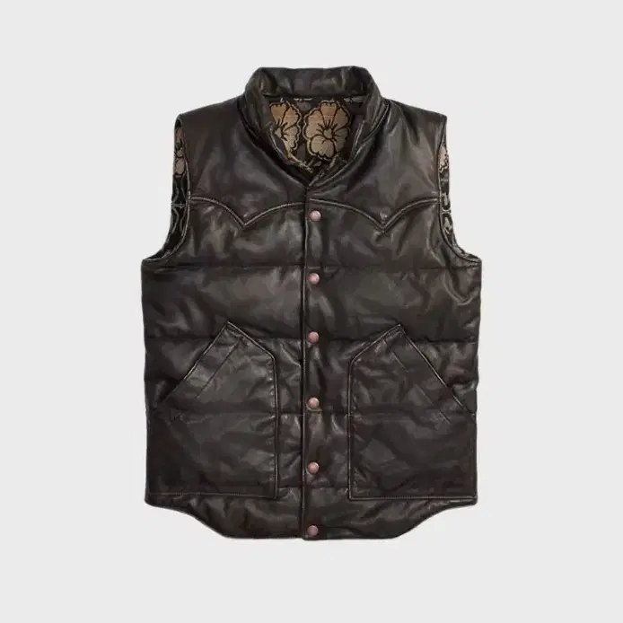 rrl 레더 베스트 1회착 L 사이즈