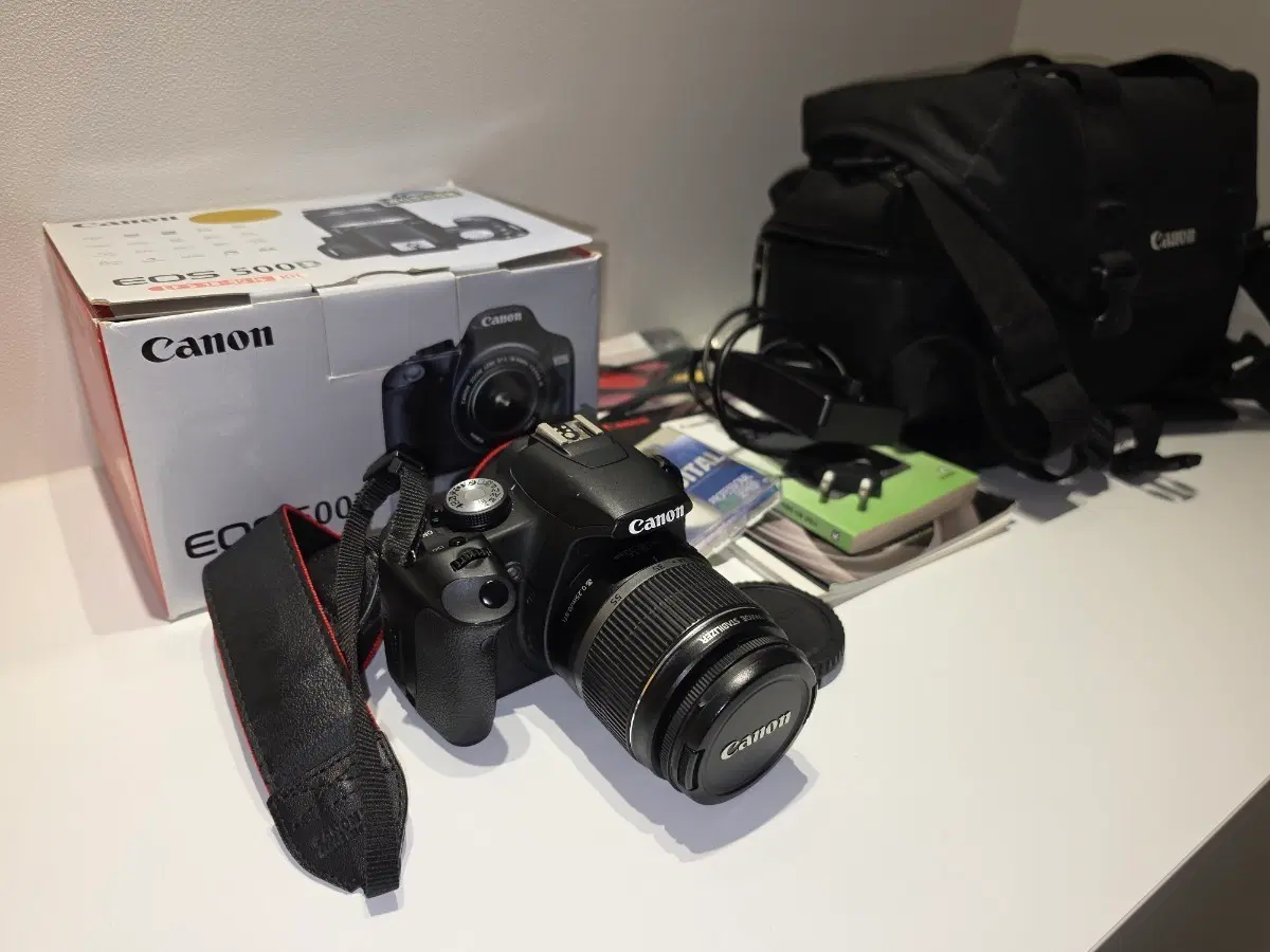 캐논 EOS 500D 카메라 + 가방