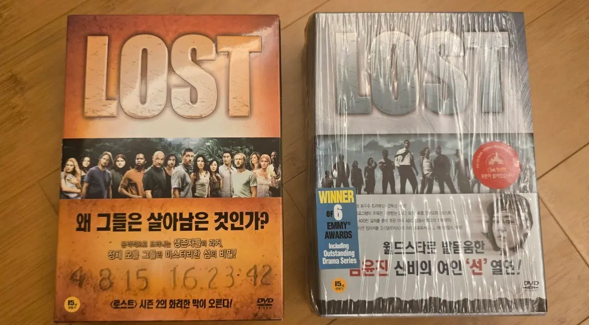로스트(LOST)> 시즌 1과 시즌 2 국내 정발판 DVD 박스세트