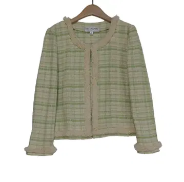 ST JOHN COLLECTION 센존 6 S 트위드 프린지 자켓