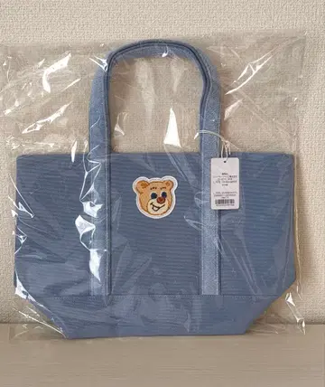 페이러 올드 테디 토트백 라이트 블루