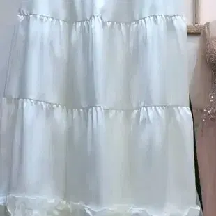 쉬폰 캉캉 스커트 화이트