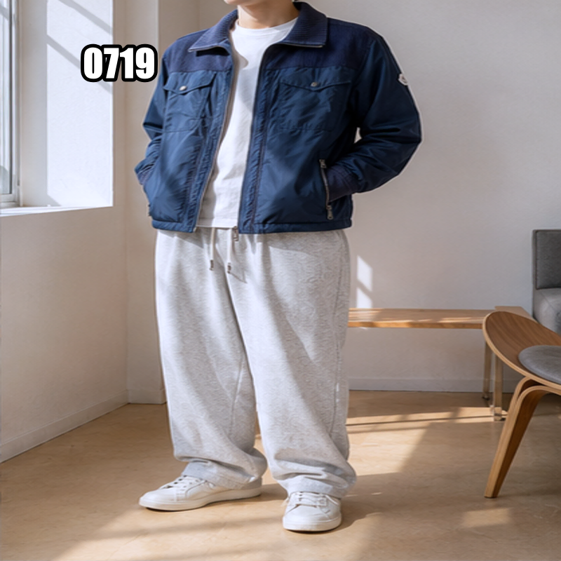 L 몽클레르 골덴 믹스 바람막이 자켓