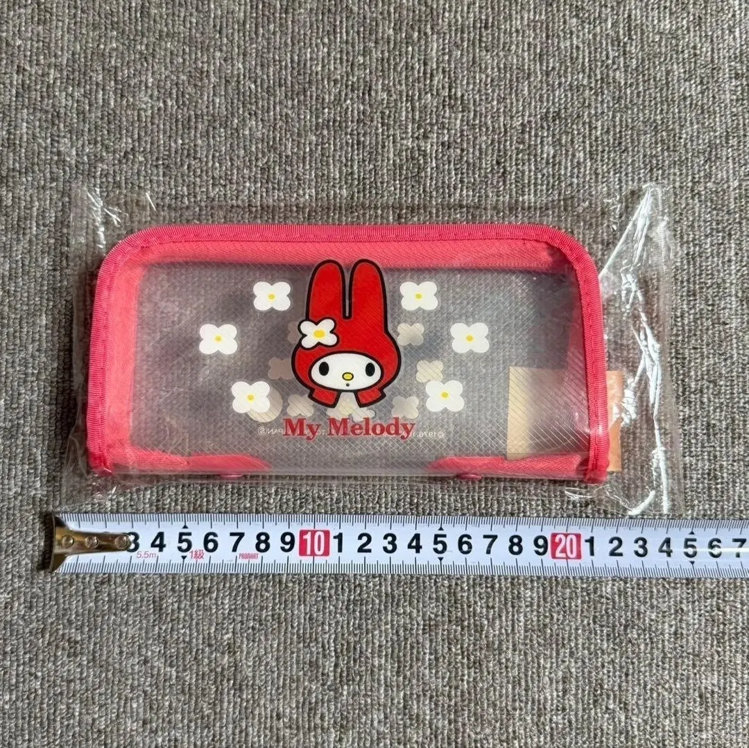 산리오 레트로 고전 마이멜로디 마멜 꽃 레드 펜케이스 필통
