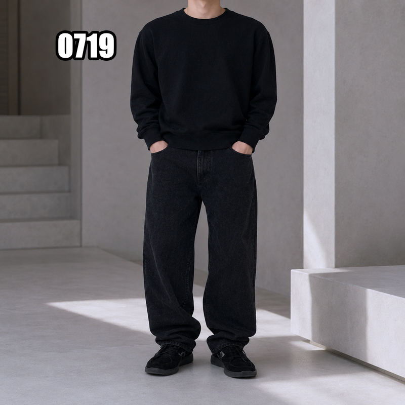 L 지방시 리플렉티브 백 로고 맨투맨
