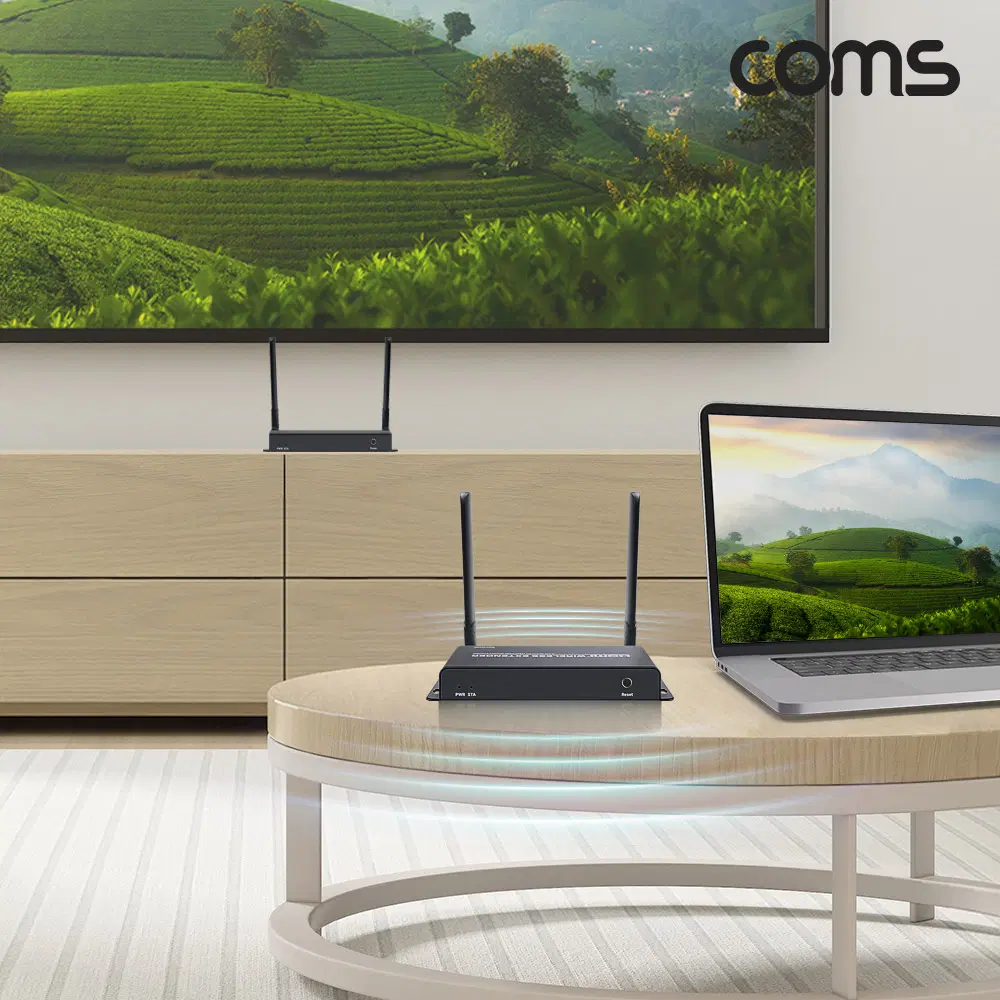 딜러가격(신상품)[ZH399] Coms HDMI 무선 송수신기 최대 200m 최적 10~20m 리피터