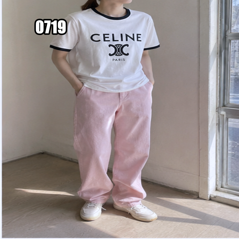 M 셀린느 트리옹프 파리 코튼 저지 티셔츠