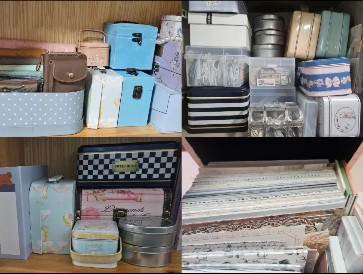 빈티지다꾸 대량처분중 (스티커, 배경지,다꾸보관함)