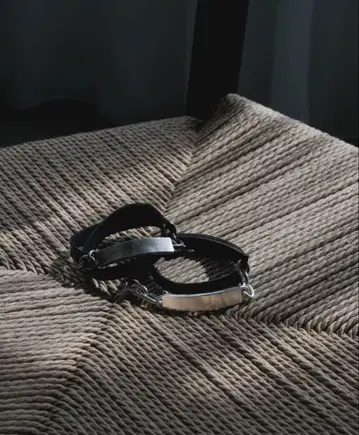 [ 미사용 새상품 ] CTHY GUIDI LEATHER PLATE BRACELET