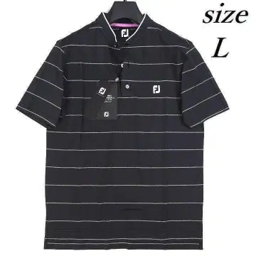 새상품 풋조이 골프 블레이드 칼라 셔츠 흡한속건 블랙 L