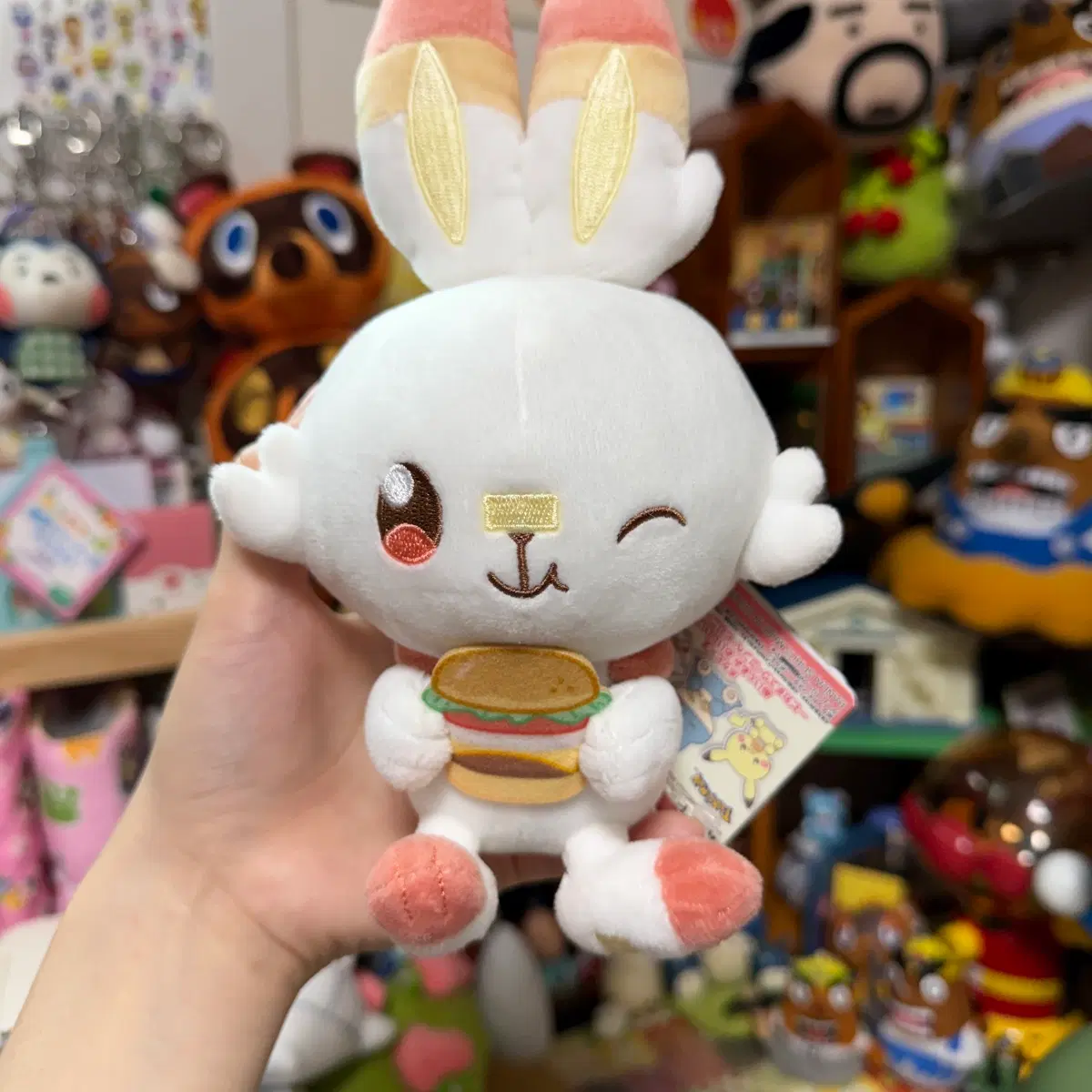 포켓몬스터 염버니 인형(햄버거)