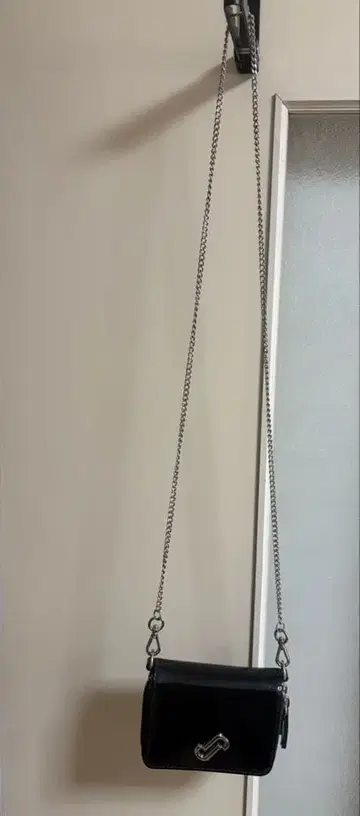 JEANASIS 라운드 지갑 숄더 블랙