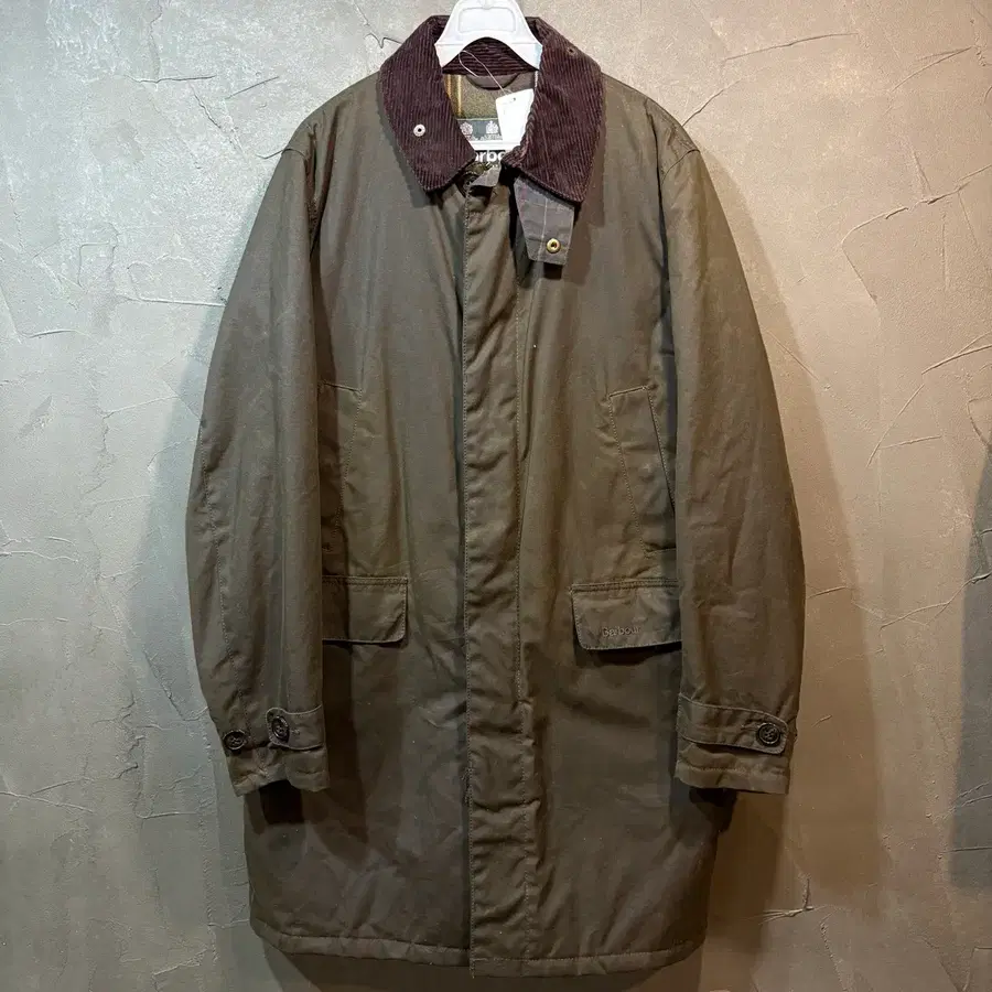 [S] BARBOUR 바버 왁싱 코트 올리브