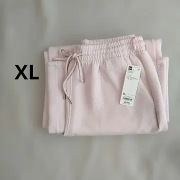 GU 퍼프 맨투맨 배기 팬츠 핑크 XL 사이즈