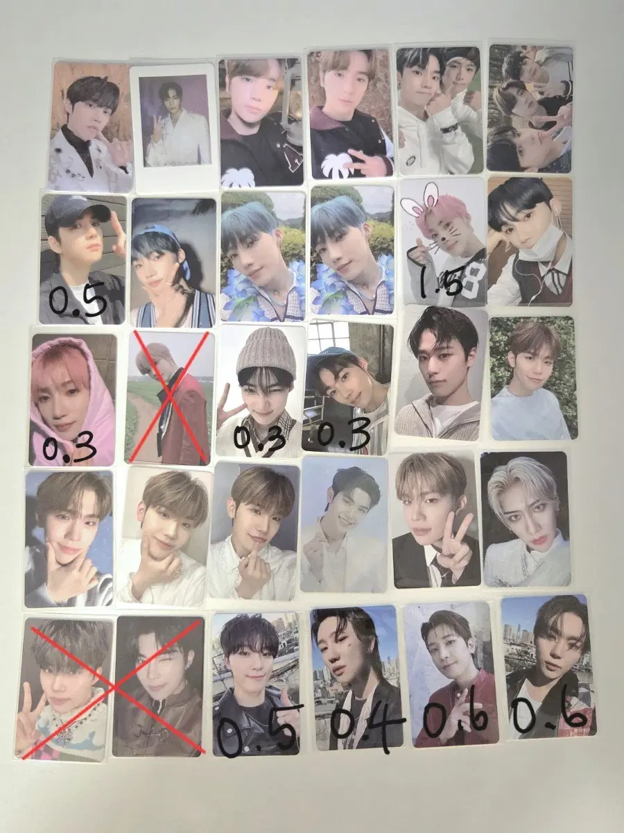 더보이즈 제베원 세븐틴 포토카드 포카 양도 판매
