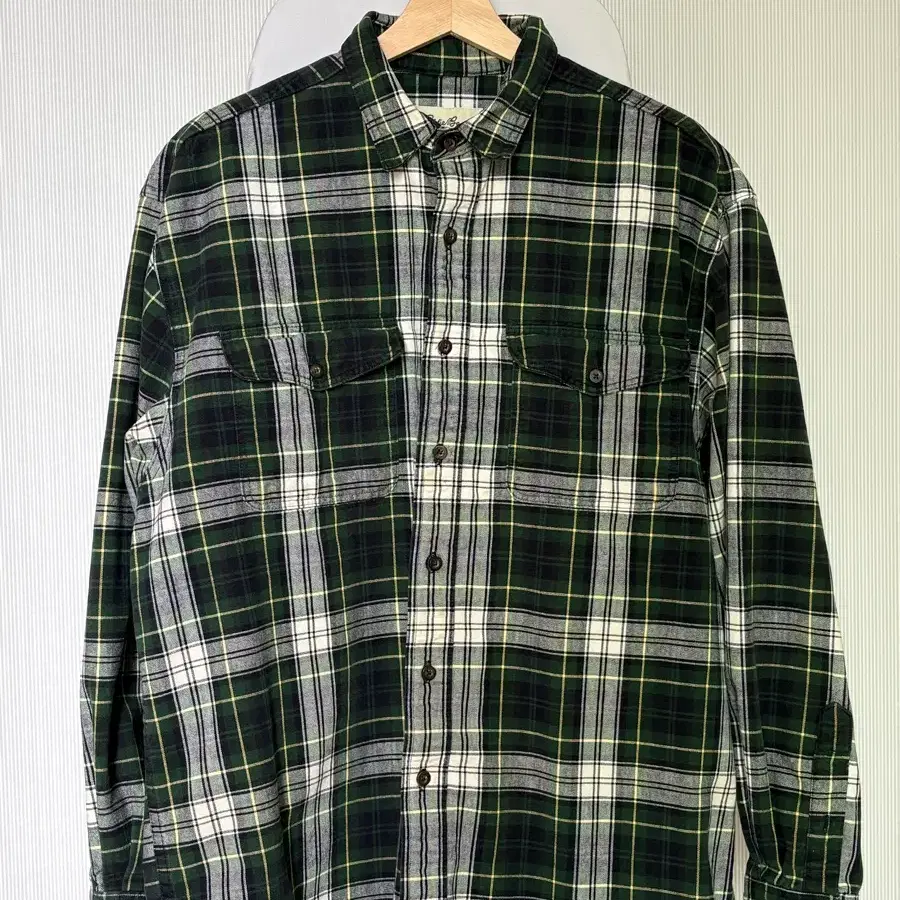 에디바우어 Eddie Bauer 90s 헤비 플란넬 체크셔츠 L