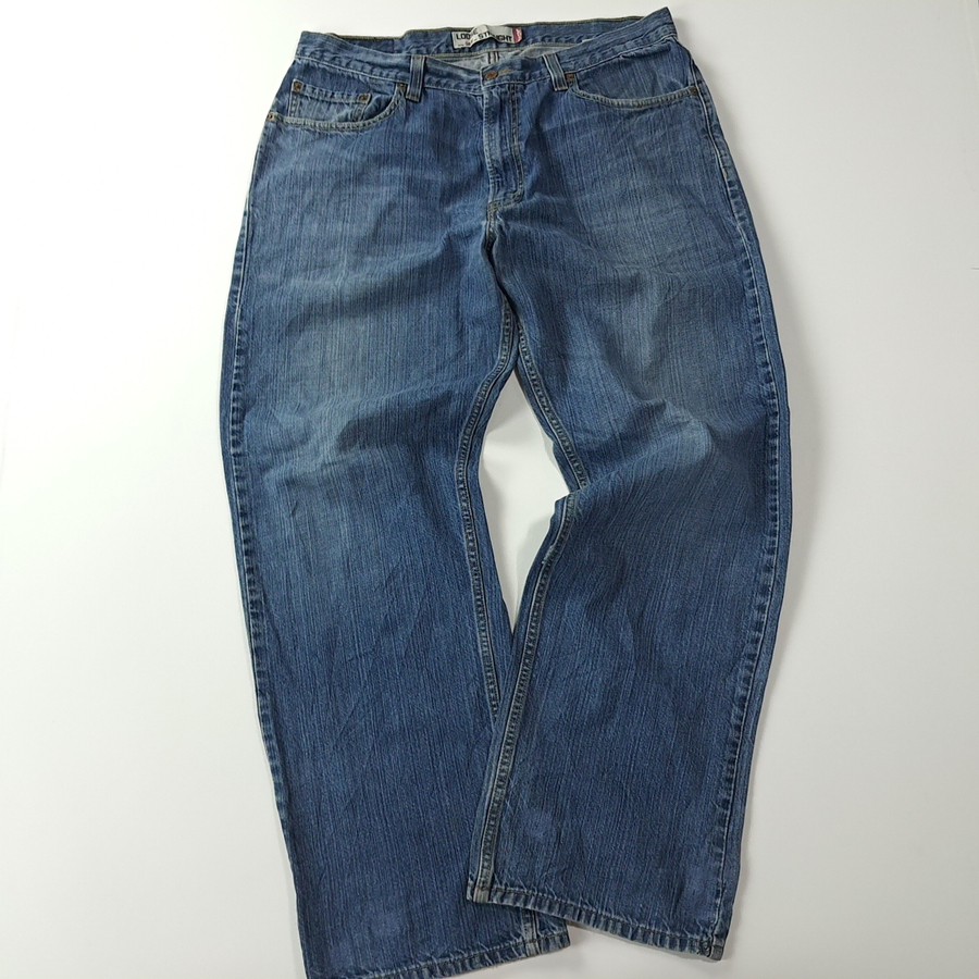 CA654 36 리바이스 569 블랭크탭 00s 루즈 스트레이트 데님 팬츠 바지