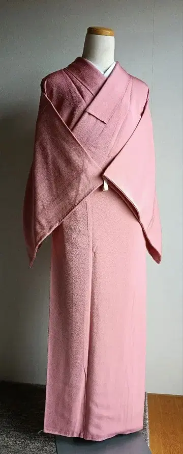 하나의 문양 이로무지 기모노 핑크 일본 정통의상 소품 26H7
