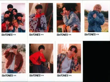 SixTONES 음색 포토 로이 드풍 카드