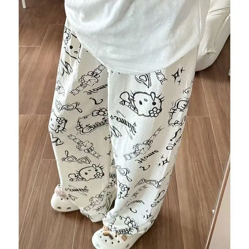 헬로키티 파자마 바지 화이트