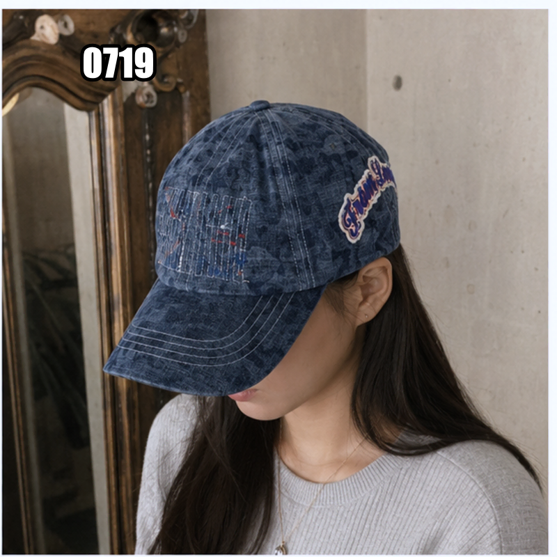 에어로 피치 빈티지 워싱 데님 볼캡