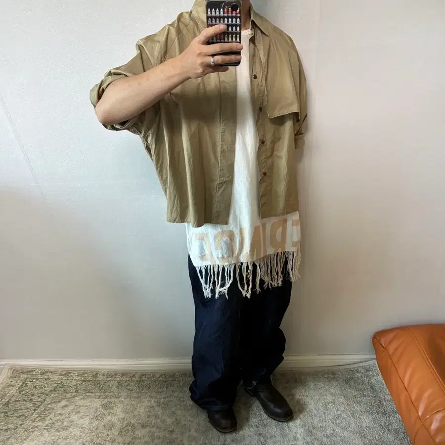 Doublet 더블렛 프린지 로고 티셔츠