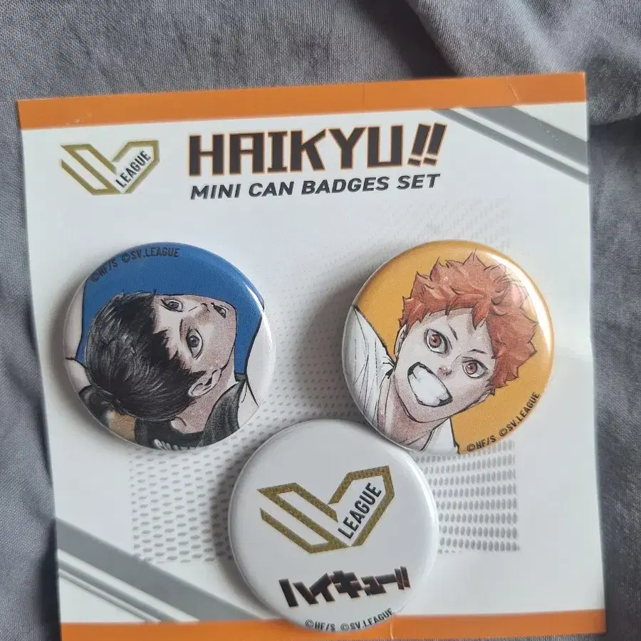 하이큐!! SV.LEAGUE 미니 캔뱃지 3개 세트(Haikyu!! Mini Can Badges Set) 히나타 카게야마